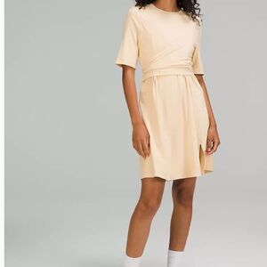 Lululemon Athletica Yellow A-Line Mini Dress